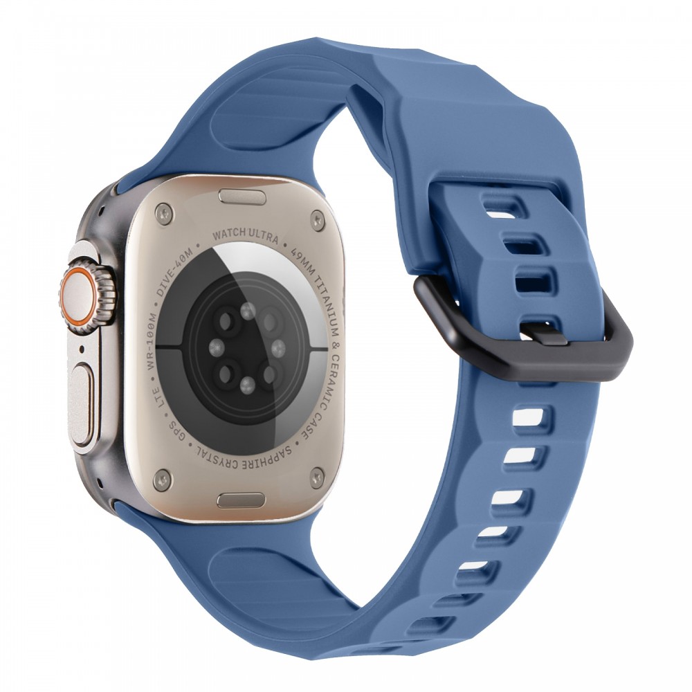 רצועה לשעון - Apple Watch SE (2022) 44mm עשוי מ - סיליקון בצבע - כחול בהיר