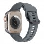 רצועה לשעון - Apple Watch SE (2022) 44mm עשוי מ - סיליקון בצבע - אפור כהה
