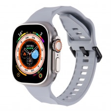 רצועה לשעון - Apple Watch SE (2022) 44mm עשוי מ - סיליקון בצבע - אפור בהיר