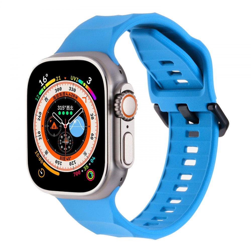 רצועה לשעון - Apple Watch SE (2022) 44mm עשוי מ - סיליקון בצבע - שמים כחולים