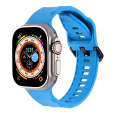 רצועה לשעון - Apple Watch SE (2022) 44mm עשוי מ - סיליקון בצבע - שמים כחולים