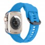 רצועה לשעון - Apple Watch SE (2022) 44mm עשוי מ - סיליקון בצבע - שמים כחולים