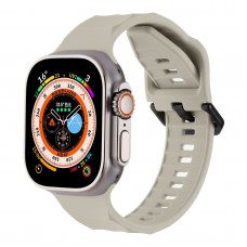 רצועה לשעון - Apple Watch SE (2022) 44mm עשוי מ - סיליקון בצבע - אור כוכבים