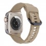 רצועה לשעון - Apple Watch SE (2022) 44mm עשוי מ - סיליקון בצבע - חום