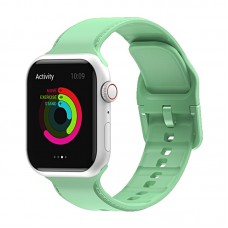 רצועה לשעון - Apple Watch Series 9 41mm עשוי מ - סיליקון בצבע - ירוק