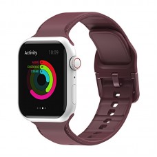רצועה לשעון - Apple Watch Ultra 2 49mm עשוי מ - סיליקון בצבע - ארגמן