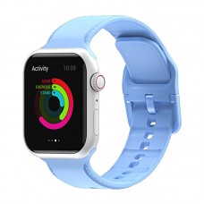 רצועה לשעון - Apple Watch Ultra 2 49mm עשוי מ - סיליקון בצבע - ג'ינס כחול