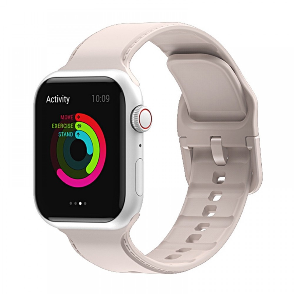 רצועה לשעון - Apple Watch Ultra 2 49mm עשוי מ - סיליקון בצבע - ורוד בשר