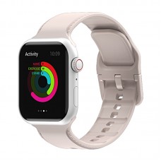 רצועה לשעון - Apple Watch Ultra 2 49mm עשוי מ - סיליקון בצבע - ורוד בשר