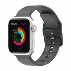 רצועה לשעון - Apple Watch Ultra 2 49mm עשוי מ - סיליקון בצבע - אפור