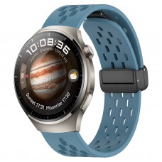 רצועה לשעון - Huawei Watch 4 עשוי מ - סיליקון בצבע - כחול