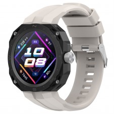 רצועה לשעון - Huawei Watch GT עשוי מ - סיליקון בצבע - שמיים אפור