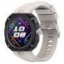 רצועה לשעון - Huawei Watch GT עשוי מ - סיליקון בצבע - שמיים אפור