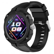 רצועה לשעון - Huawei Watch GT עשוי מ - סיליקון בצבע - שחור