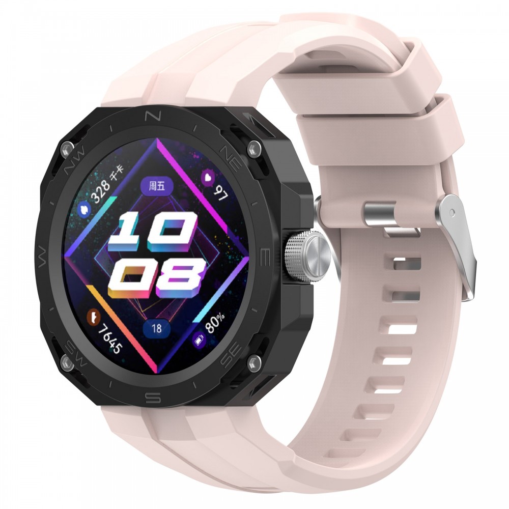 רצועה לשעון - Huawei Watch GT עשוי מ - סיליקון בצבע - ורוד