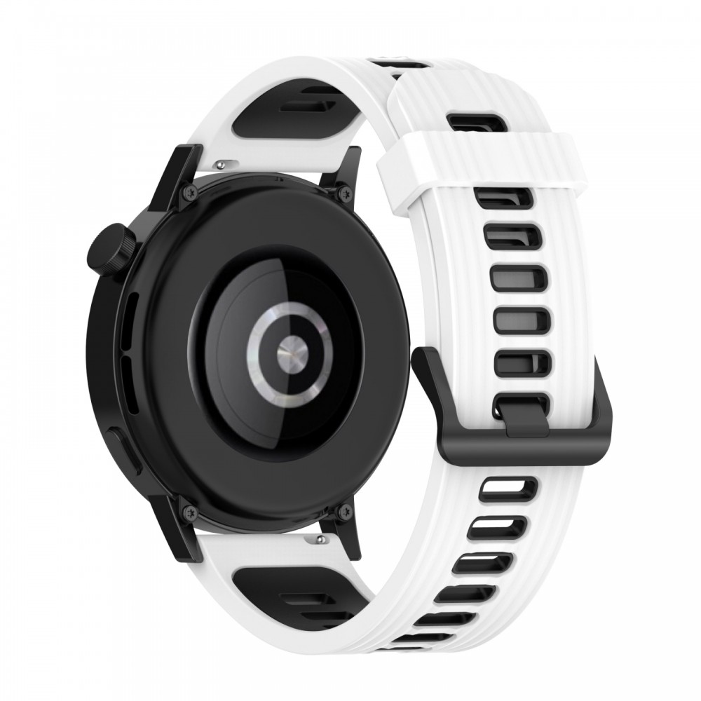 רצועה לשעון - Huawei Watch GT 3 42mm עשוי מ - סיליקון בצבע - לבן שחור