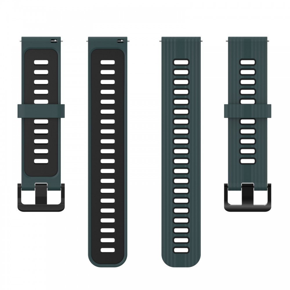 רצועה לשעון - Huawei Watch GT 3 42mm עשוי מ - סיליקון בצבע - זית ירוק שחור