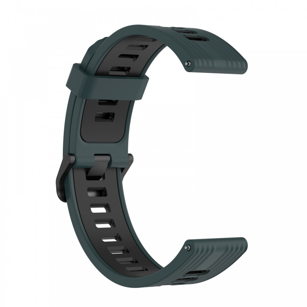רצועה לשעון - Huawei Watch GT 3 42mm עשוי מ - סיליקון בצבע - זית ירוק שחור