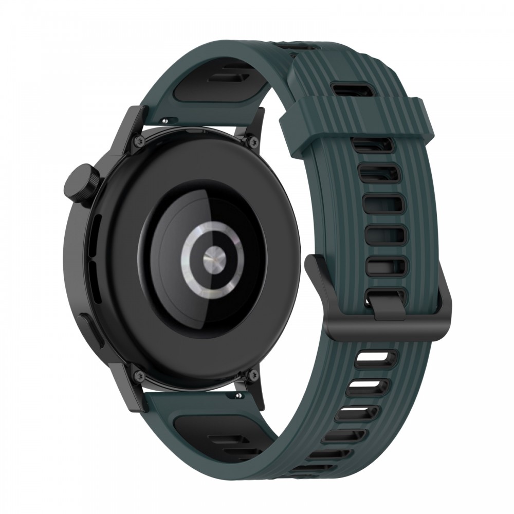 רצועה לשעון - Huawei Watch GT 3 42mm עשוי מ - סיליקון בצבע - זית ירוק שחור