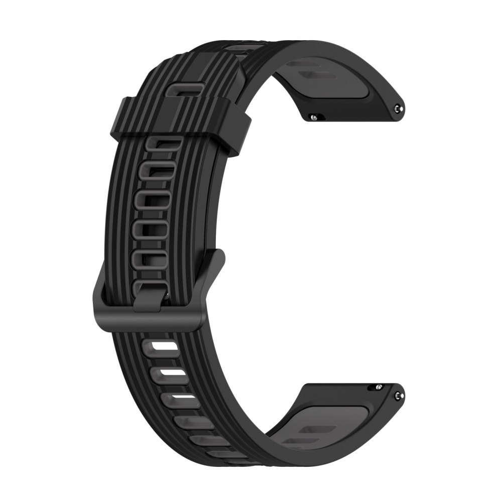 רצועה לשעון - Huawei Watch GT 3 42mm עשוי מ - סיליקון בצבע - אפור כהה שחור