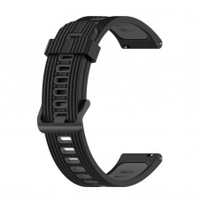 רצועה לשעון - Huawei Watch GT 3 42mm עשוי מ - סיליקון בצבע - אפור כהה שחור
