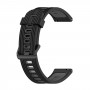 רצועה לשעון - Huawei Watch GT 3 42mm עשוי מ - סיליקון בצבע - אפור כהה שחור