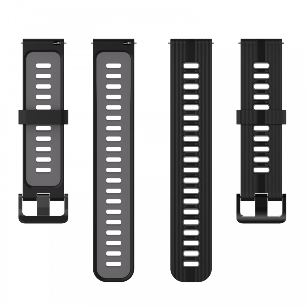 רצועה לשעון - Huawei Watch GT 3 42mm עשוי מ - סיליקון בצבע - אפור כהה שחור
