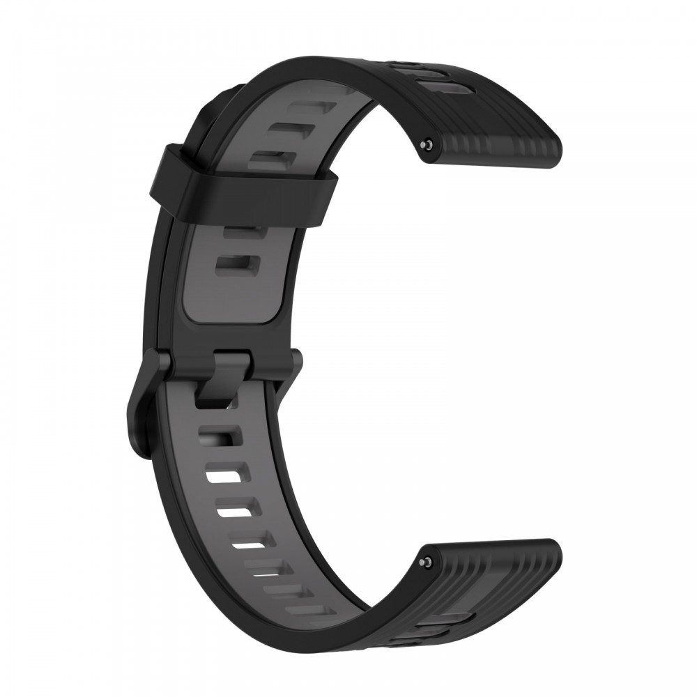 רצועה לשעון - Huawei Watch GT 3 42mm עשוי מ - סיליקון בצבע - אפור כהה שחור