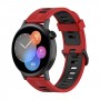 רצועה לשעון - Huawei Watch GT 3 42mm עשוי מ - סיליקון בצבע - אדום שחור