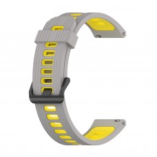 רצועה לשעון - Huawei Watch GT 3 42mm עשוי מ - סיליקון בצבע - צהוב אפור