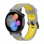 רצועה לשעון - Huawei Watch GT 3 42mm עשוי מ - סיליקון בצבע - צהוב אפור