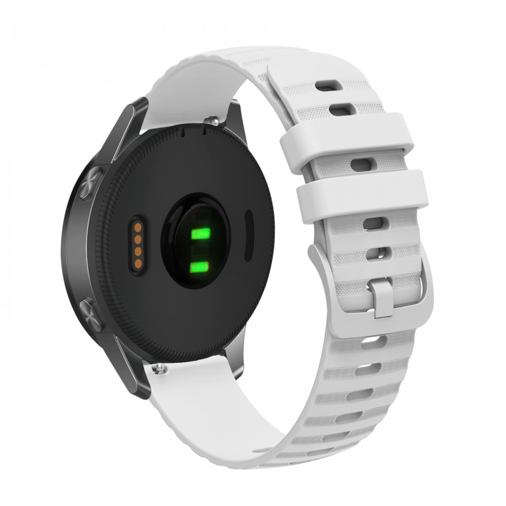 רצועה לשעון - Samsung Galaxy Watch Active2 44mm עשוי מ - סיליקון בצבע - לבן