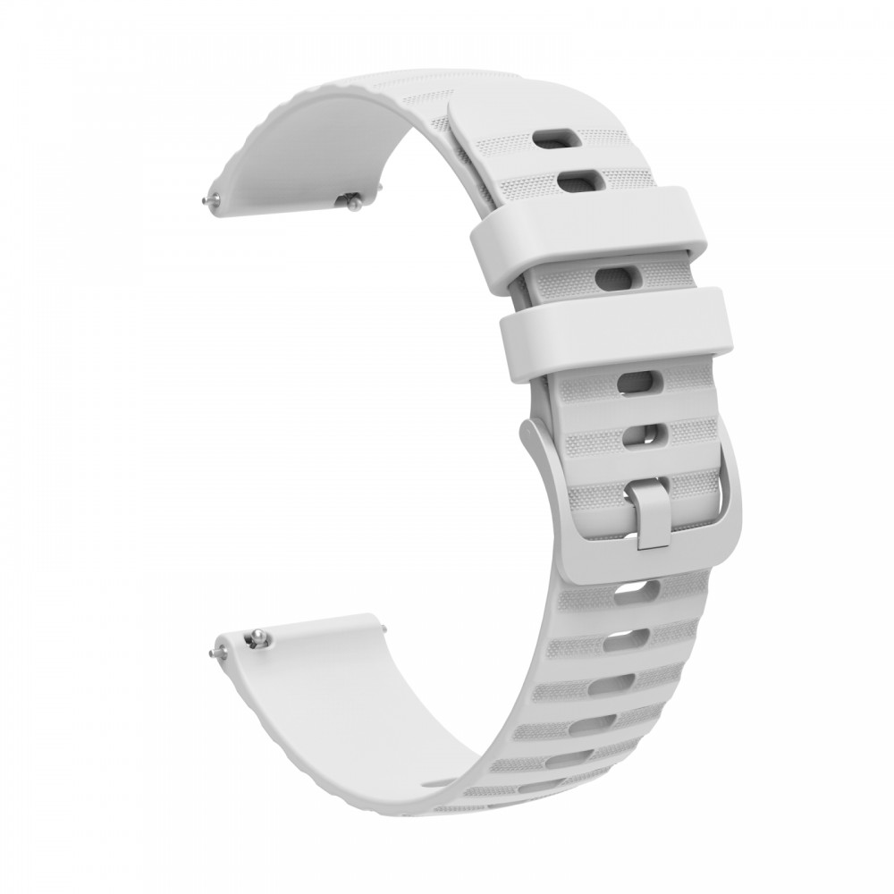 רצועה לשעון - Samsung Galaxy Watch Active2 44mm עשוי מ - סיליקון בצבע - לבן