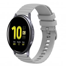 רצועה לשעון - Samsung Galaxy Watch Active2 44mm עשוי מ - סיליקון בצבע - אפור
