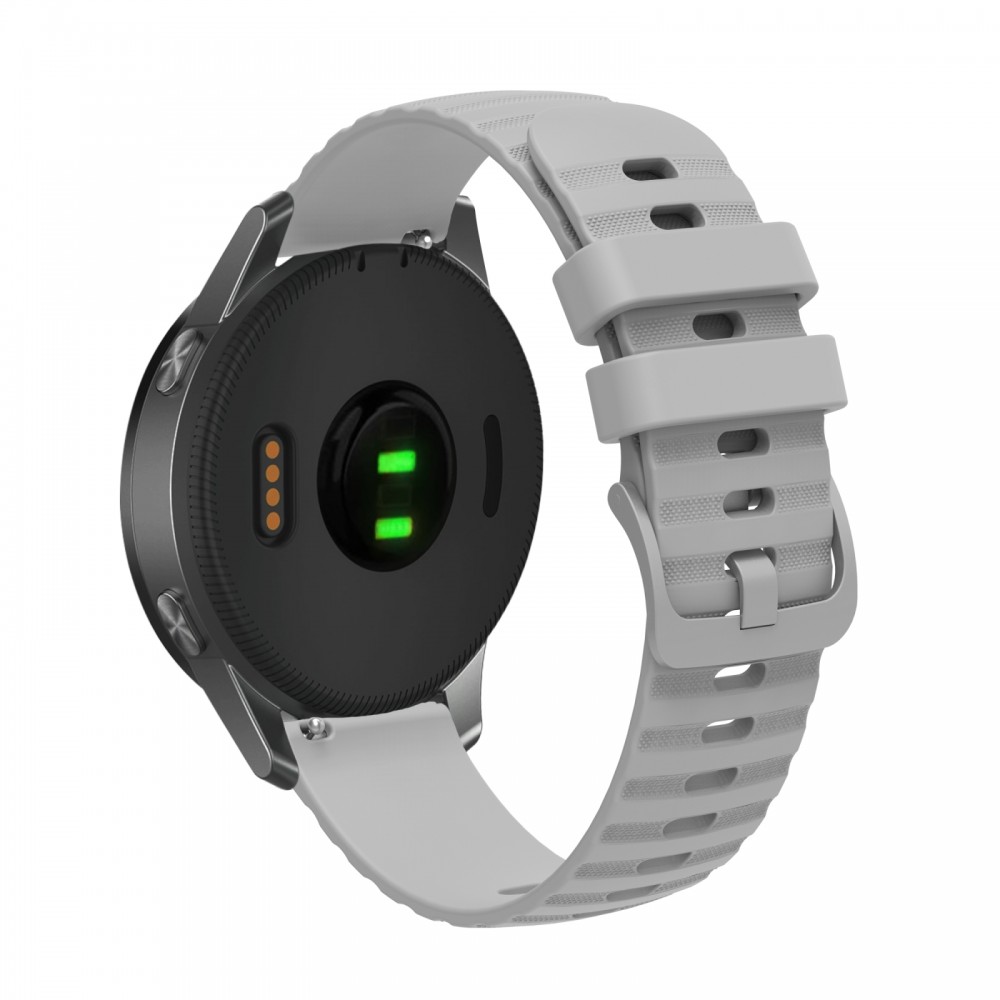 רצועה לשעון - Samsung Galaxy Watch Active2 44mm עשוי מ - סיליקון בצבע - אפור