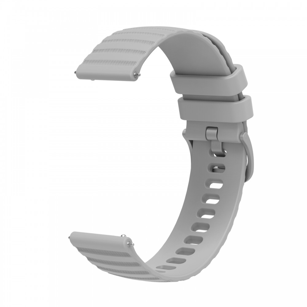 רצועה לשעון - Samsung Galaxy Watch Active2 44mm עשוי מ - סיליקון בצבע - אפור