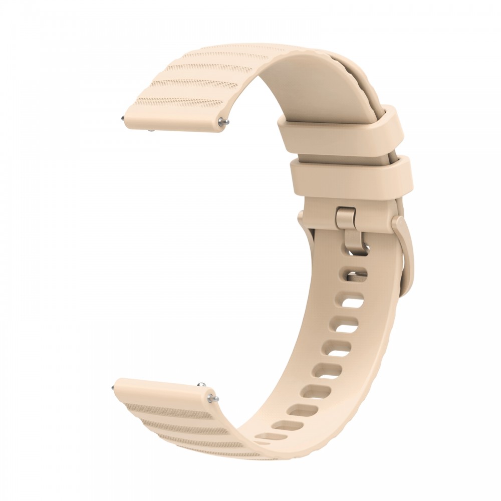רצועה לשעון - Samsung Galaxy Watch Active2 44mm עשוי מ - סיליקון בצבע - צבע אור סטאר