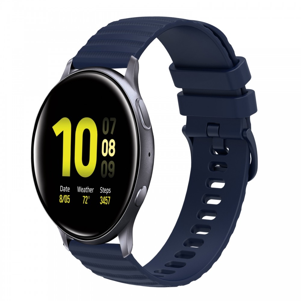 רצועה לשעון - Samsung Galaxy Watch Active2 44mm עשוי מ - סיליקון בצבע - כחול כהה