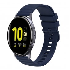 רצועה לשעון - Samsung Galaxy Watch Active2 44mm עשוי מ - סיליקון בצבע - כחול כהה