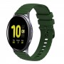רצועה לשעון - Samsung Galaxy Watch Active2 44mm עשוי מ - סיליקון בצבע - צבא ירוק