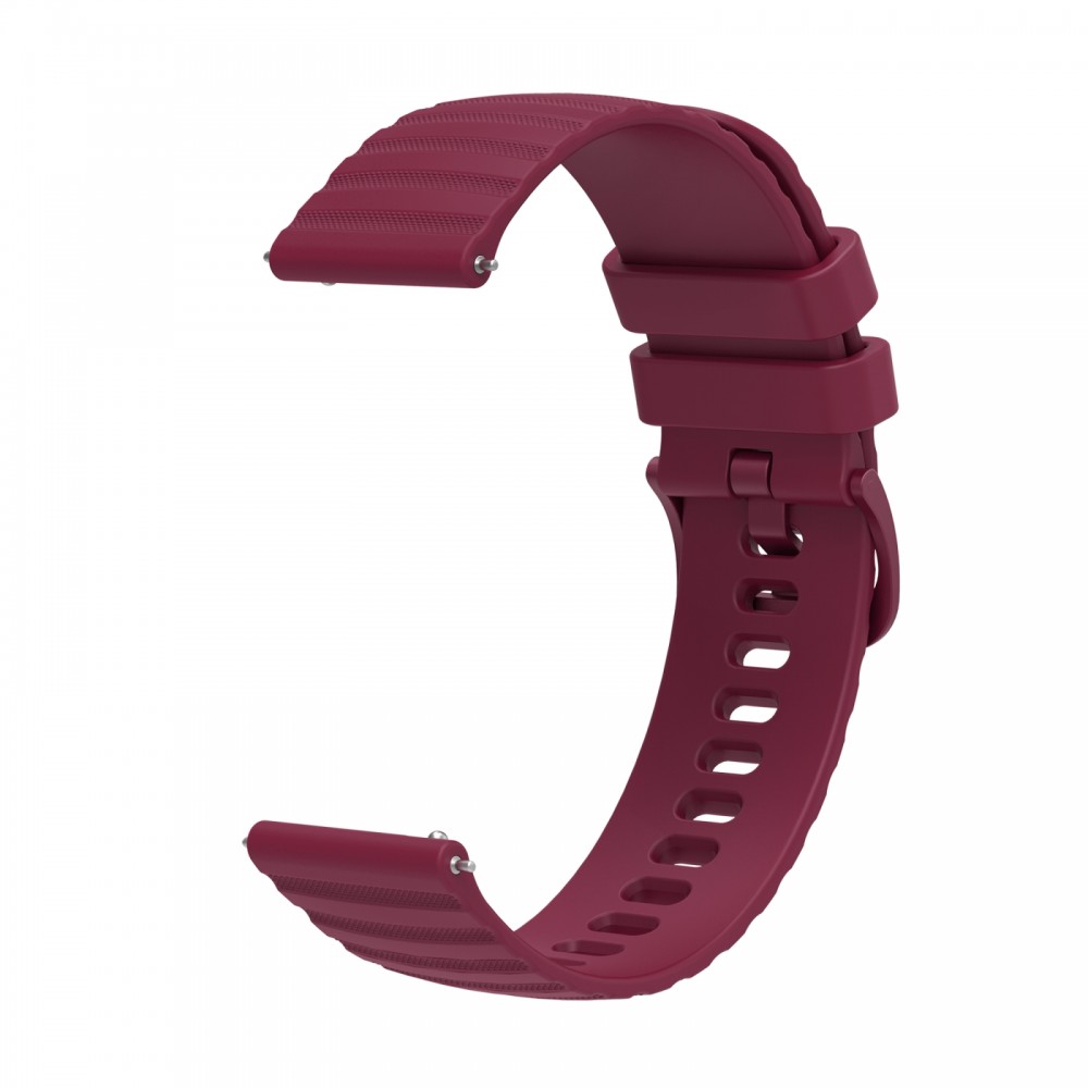 רצועה לשעון - Samsung Galaxy Watch Active2 44mm עשוי מ - סיליקון בצבע - יין אדום