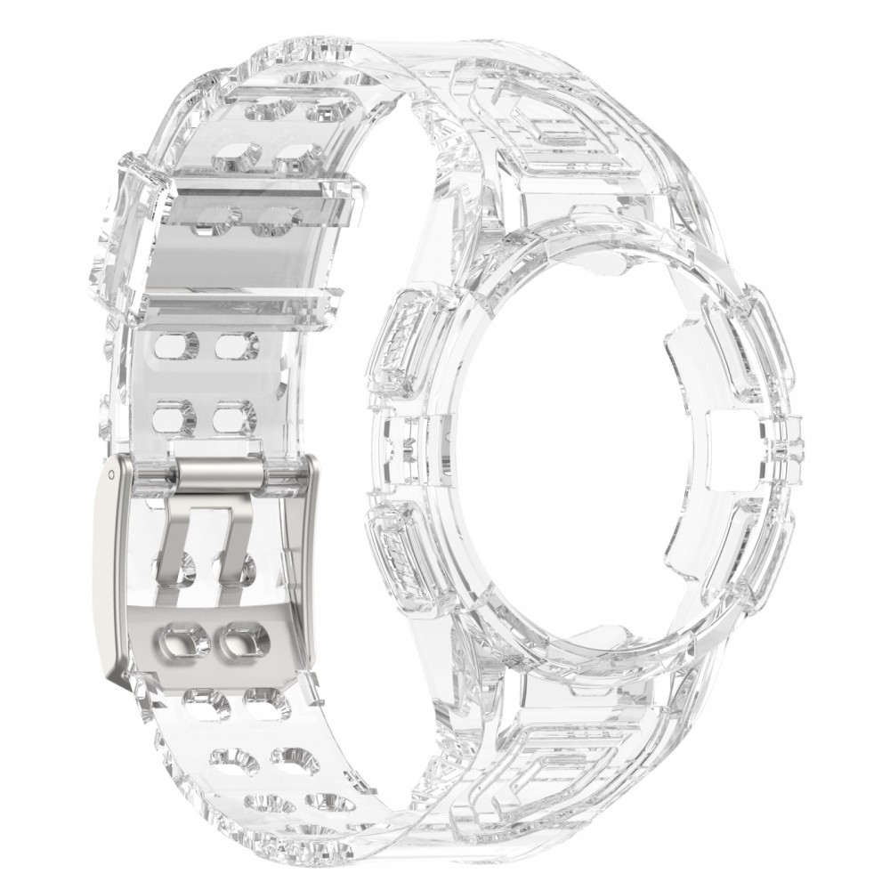 רצועה לשעון - Samsung Galaxy Watch6 40mm עשוי מ - סיליקון בצבע - לבן שקוף