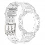 רצועה לשעון - Samsung Galaxy Watch6 40mm עשוי מ - סיליקון בצבע - לבן שקוף