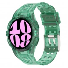 רצועה לשעון - Samsung Galaxy Watch6 40mm עשוי מ - סיליקון בצבע - ירוק שקוף