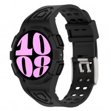 רצועה לשעון - Samsung Galaxy Watch6 40mm עשוי מ - סיליקון בצבע - שחור