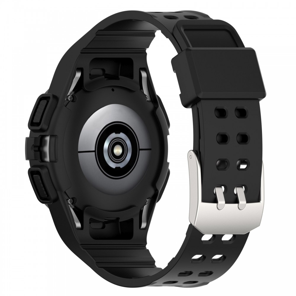 רצועה לשעון - Samsung Galaxy Watch6 40mm עשוי מ - סיליקון בצבע - שחור