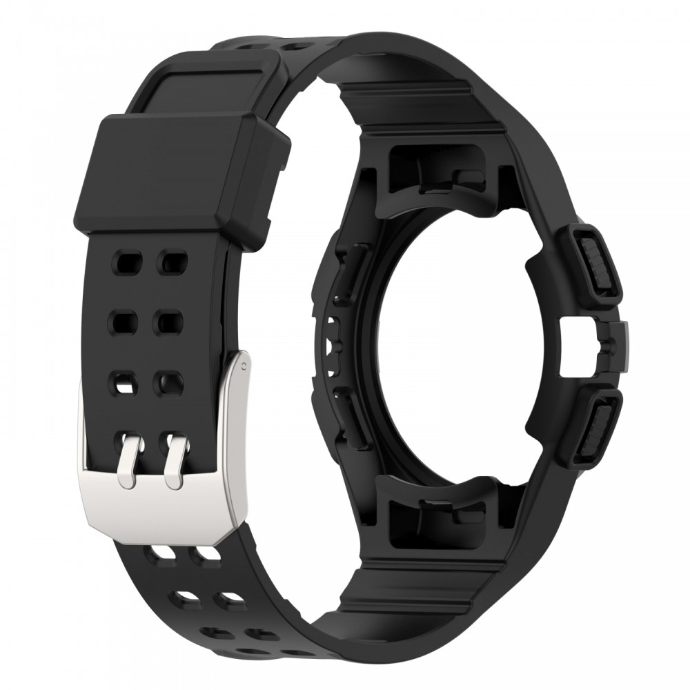 רצועה לשעון - Samsung Galaxy Watch6 40mm עשוי מ - סיליקון בצבע - שחור