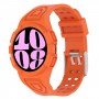 רצועה לשעון - Samsung Galaxy Watch6 40mm עשוי מ - סיליקון בצבע - תפוז