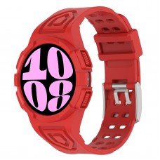 רצועה לשעון - Samsung Galaxy Watch6 40mm עשוי מ - סיליקון בצבע - אדום