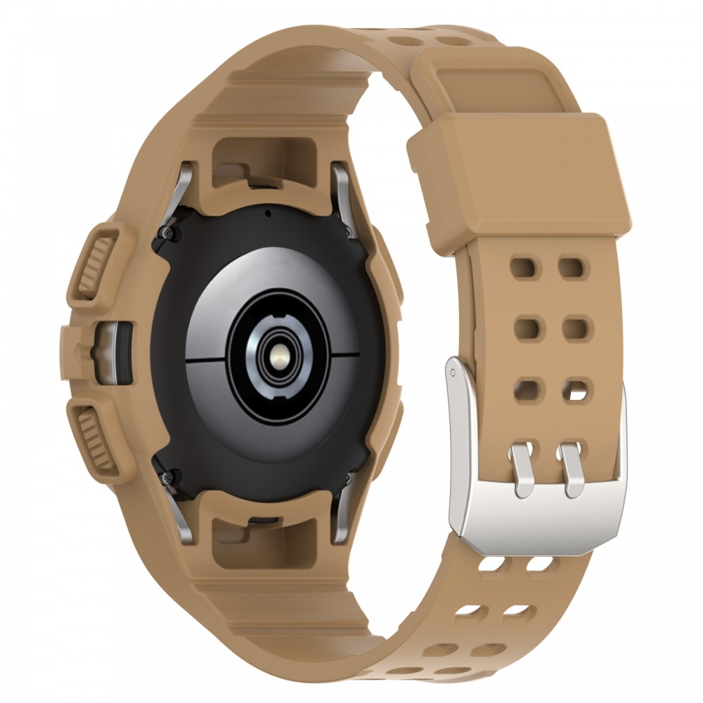 רצועה לשעון - Samsung Galaxy Watch6 40mm עשוי מ - סיליקון בצבע - חום